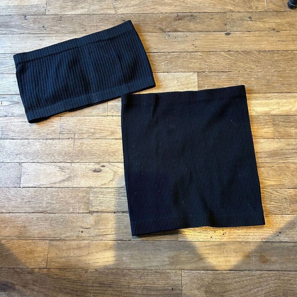 Bundle of two tube tops once size fits most